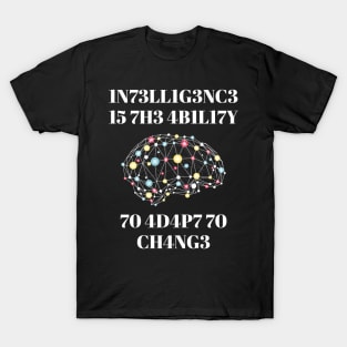 1N73ll1g3nc3 Smart Science Design T-Shirt